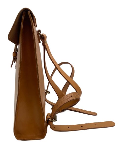 TIDE WAY（タイドウェイ）TIDE WAY (タイドウェイ) レザーリュック ブラウンの古着・服飾アイテム