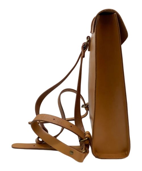 TIDE WAY（タイドウェイ）TIDE WAY (タイドウェイ) レザーリュック ブラウンの古着・服飾アイテム