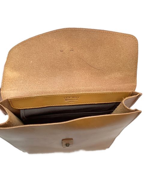 TIDE WAY（タイドウェイ）TIDE WAY (タイドウェイ) レザーリュック ブラウンの古着・服飾アイテム