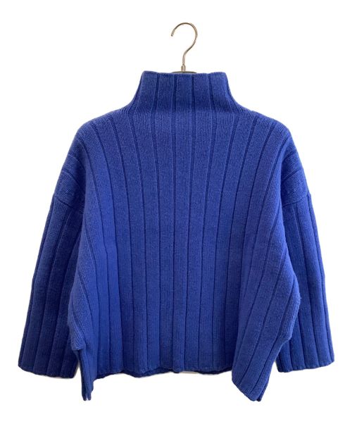 BALLSEY（ボールジィ）BALLSEY (ボールジィ) ウールカシミヤタートルネックプルオーバー ブルー サイズ:6の古着・服飾アイテム
