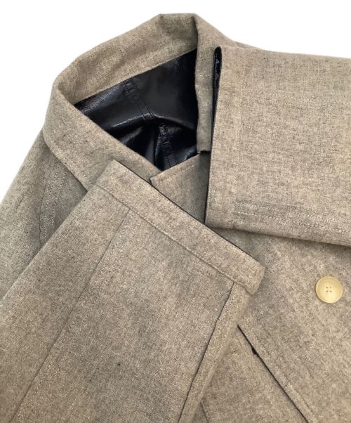 AURALEE（オーラリー）AURALEE (オーラリー) リバーシブルコート ベージュ×ブラックの古着・服飾アイテム