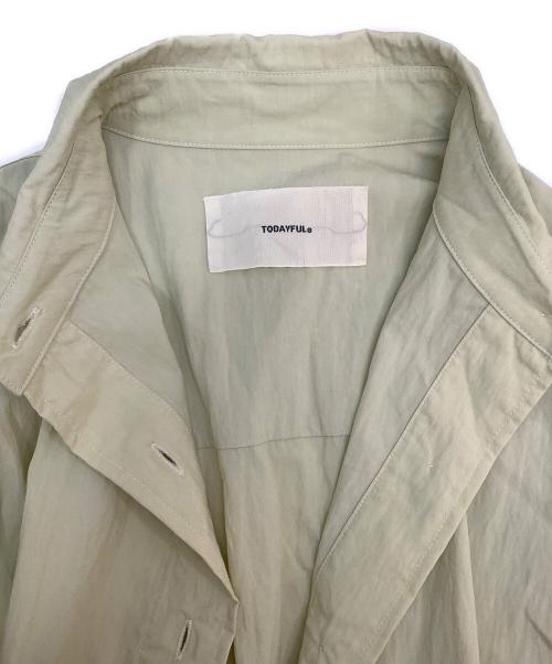 TODAYFUL（トゥデイフル）TODAYFUL (トゥデイフル) Sidetuck Silky Shirts カーキ サイズ:Fの古着・服飾アイテム