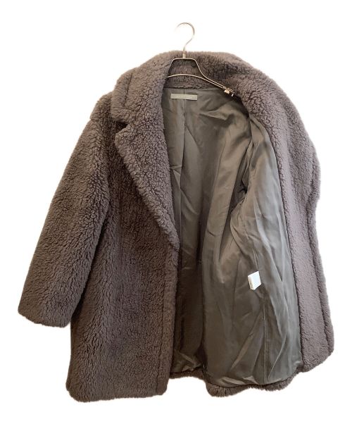 theory luxe（セオリーリュクス）theory luxe (セオリーリュクス) ボアコート グレー サイズ:38の古着・服飾アイテム