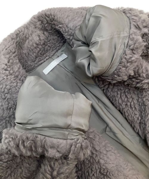 theory luxe（セオリーリュクス）theory luxe (セオリーリュクス) ボアコート グレー サイズ:38の古着・服飾アイテム