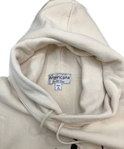 Americana（アメリカーナ）Americana (アメリカーナ) FREAK'S STORE (フリークスストア) プルオーバーパーカー アイボリー サイズ:Fの古着・服飾アイテム