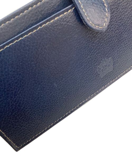 Eletha（エレザ）Eletha (エレザ) ベーシック 薄型長財布 ネイビーの古着・服飾アイテム