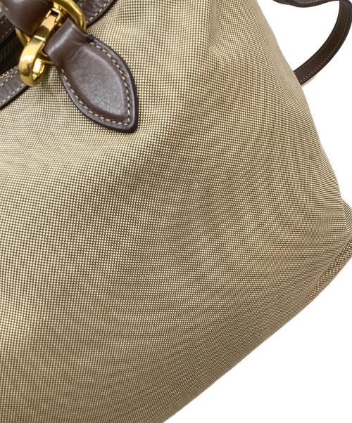 PRADA（プラダ）PRADA (プラダ) ロゴジャガード2WAYバッグ ベージュの古着・服飾アイテム