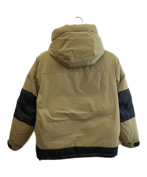 FIRST DOWN（ファーストダウン）FIRST DOWN (ファーストダウン) ダウンジャケット ブラウン×ブラック サイズ:Sの古着・服飾アイテム