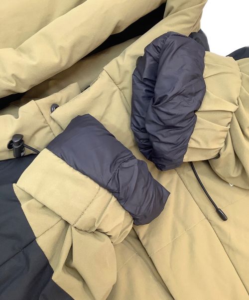 FIRST DOWN（ファーストダウン）FIRST DOWN (ファーストダウン) ダウンジャケット ブラウン×ブラック サイズ:Sの古着・服飾アイテム