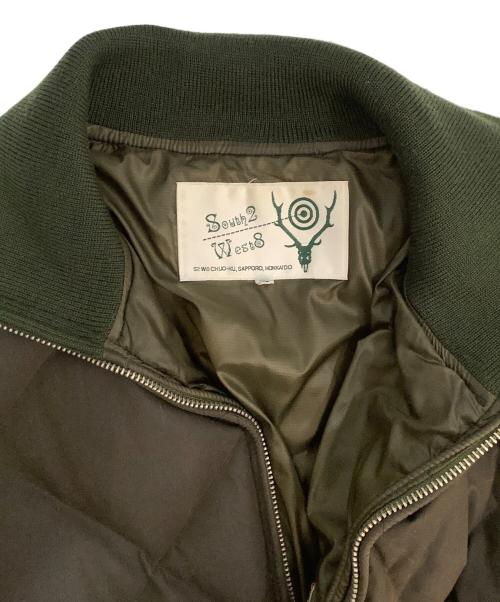 South2 West8（サウスツー ウエストエイト）South2 West8 (サウスツー ウエストエイト) ダウンジャケット オリーブ サイズ:Mの古着・服飾アイテム