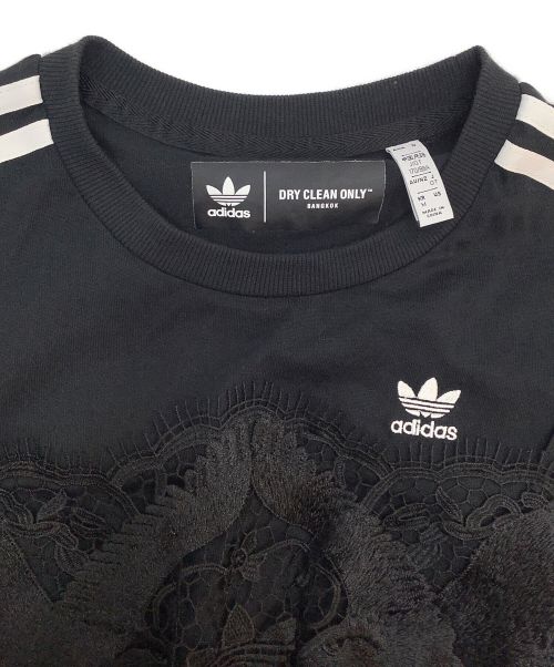adidas（アディダス）adidas (アディダス) DRY CLEAN ONLY BANGKOK (ドライ クリーン オンリー バンコク) レースTシャツ ブラック サイズ:OTの古着・服飾アイテム