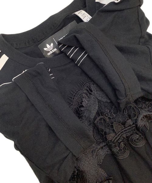 adidas（アディダス）adidas (アディダス) DRY CLEAN ONLY BANGKOK (ドライ クリーン オンリー バンコク) レースTシャツ ブラック サイズ:OTの古着・服飾アイテム