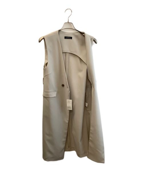 green label relaxing（グリーンレーベルリラクシング）green label relaxing (グリーンレーベルリラクシング) ロングジレ ベージュ サイズ:F 未使用品の古着・服飾アイテム