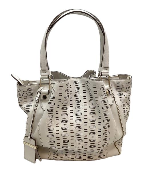 TOD'S（トッズ）TOD'S (トッズ) ハンドバッグ アイボリーの古着・服飾アイテム