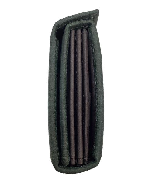 M+（エムピウ）M+ (エムピウ) コンパクトウォレット グリーンの古着・服飾アイテム