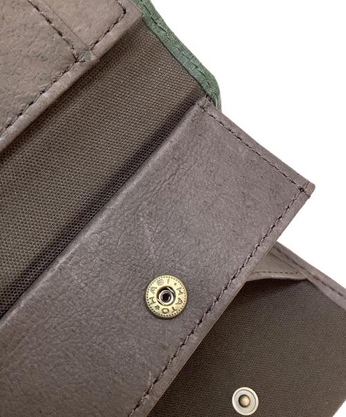 M+（エムピウ）M+ (エムピウ) コンパクトウォレット グリーンの古着・服飾アイテム