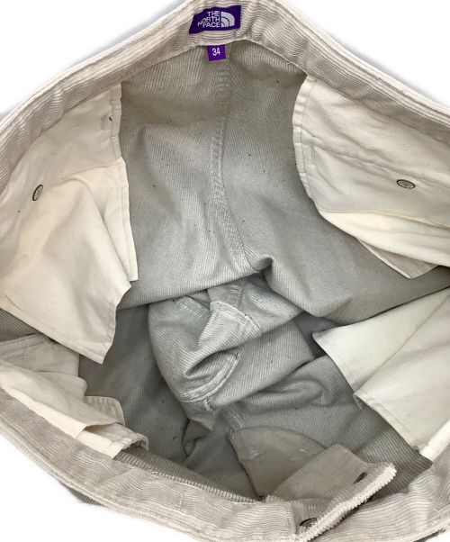 THE NORTHFACE PURPLELABEL（ザ・ノースフェイス パープルレーベル）THE NORTHFACE PURPLELABEL (ザ・ノースフェイス パープルレーベル) Corduroy Wide Tapered Field Pants ベージュ サイズ:34の古着・服飾アイテム