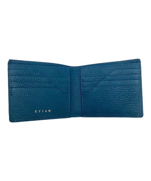 ETiAM（エティアム）ETiAM (エティアム) 2つ折り財布 ブルーの古着・服飾アイテム