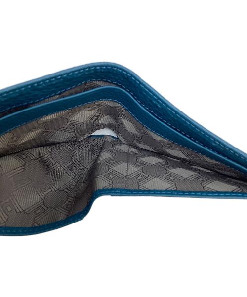 ETiAM（エティアム）ETiAM (エティアム) 2つ折り財布 ブルーの古着・服飾アイテム