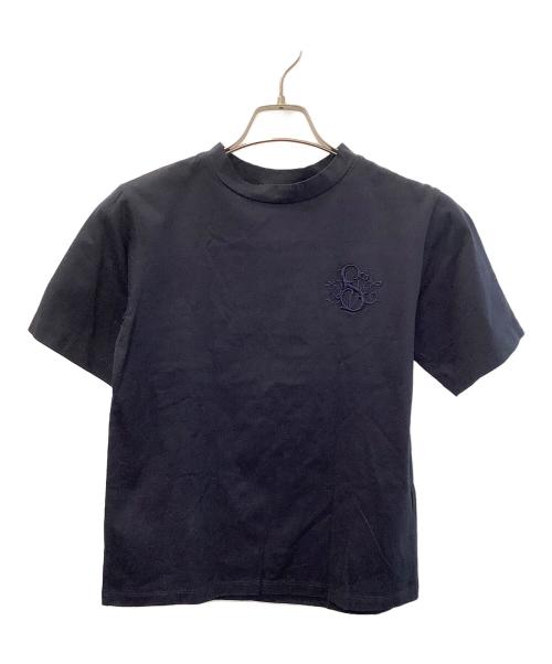 SEVEN TEN by MIHO KAWAHITO（セブン テン バイ ミホ カワヒト）SEVEN TEN by MIHO KAWAHITO (セブン テン バイ ミホ カワヒト) SVT刺繍Tシャツ ネイビー サイズ:Sの古着・服飾アイテム