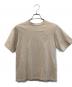 SEVEN TEN by MIHO KAWAHITO（セブン テン バイ ミホ カワヒト）の古着「SVT刺繍Tシャツ」｜ベージュ