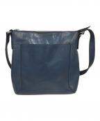 HIROFUヒロフ）の古着「レザーショルダーバッグ」｜ブルー