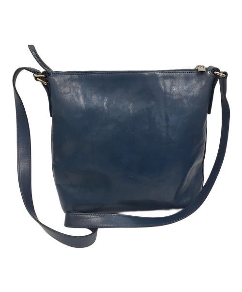 HIROFU（ヒロフ）HIROFU (ヒロフ) レザーショルダーバッグ ブルーの古着・服飾アイテム