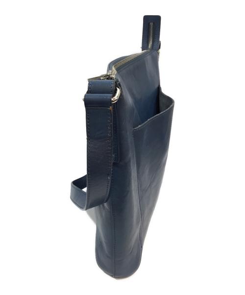 HIROFU（ヒロフ）HIROFU (ヒロフ) レザーショルダーバッグ ブルーの古着・服飾アイテム