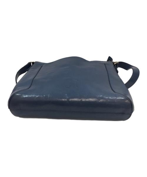 HIROFU（ヒロフ）HIROFU (ヒロフ) レザーショルダーバッグ ブルーの古着・服飾アイテム