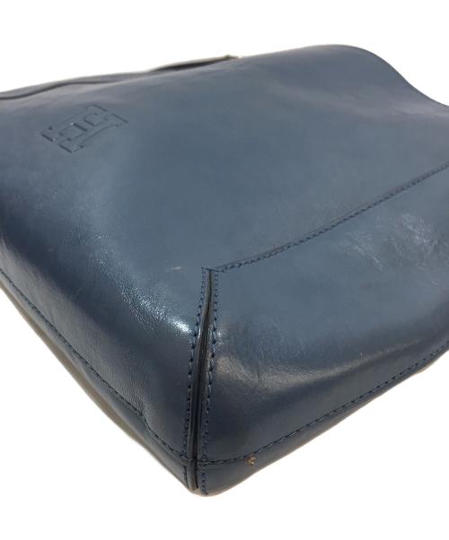 HIROFU（ヒロフ）HIROFU (ヒロフ) レザーショルダーバッグ ブルーの古着・服飾アイテム