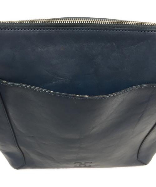 HIROFU（ヒロフ）HIROFU (ヒロフ) レザーショルダーバッグ ブルーの古着・服飾アイテム