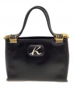 KITAMURAキタムラ）の古着「ハンドバッグ」｜ブラック×ゴールド