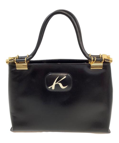 KITAMURA（キタムラ）KITAMURA (キタムラ) ハンドバッグ ブラック×ゴールドの古着・服飾アイテム