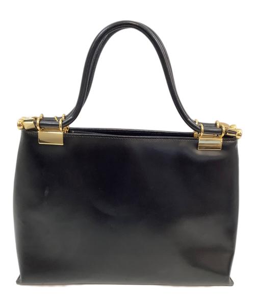KITAMURA（キタムラ）KITAMURA (キタムラ) ハンドバッグ ブラック×ゴールドの古着・服飾アイテム
