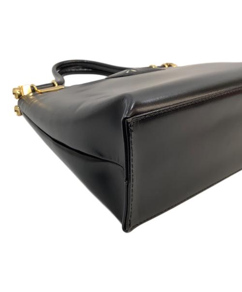 KITAMURA（キタムラ）KITAMURA (キタムラ) ハンドバッグ ブラック×ゴールドの古着・服飾アイテム