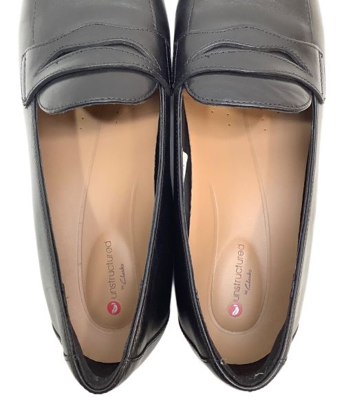 CLARKS（クラークス）CLARKS (クラークス) コインローファー ブラック サイズ:24の古着・服飾アイテム