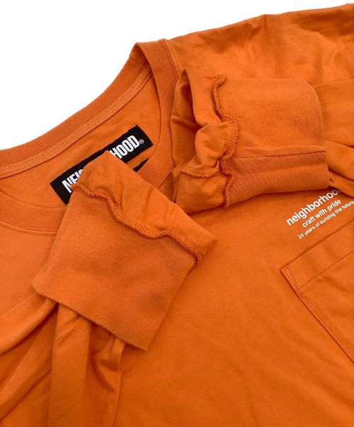 NEIGHBORHOOD（ネイバーフッド）NEIGHBORHOOD (ネイバーフッド) ロングスリーブTシャツ オレンジ サイズ:Lの古着・服飾アイテム