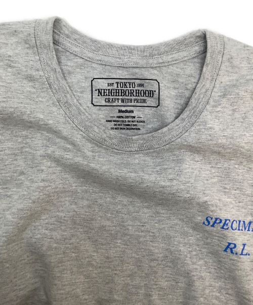 NEIGHBORHOOD（ネイバーフッド）NEIGHBORHOOD (ネイバーフッド) ロングスリーブTシャツ グレー×ブルー サイズ:Mの古着・服飾アイテム