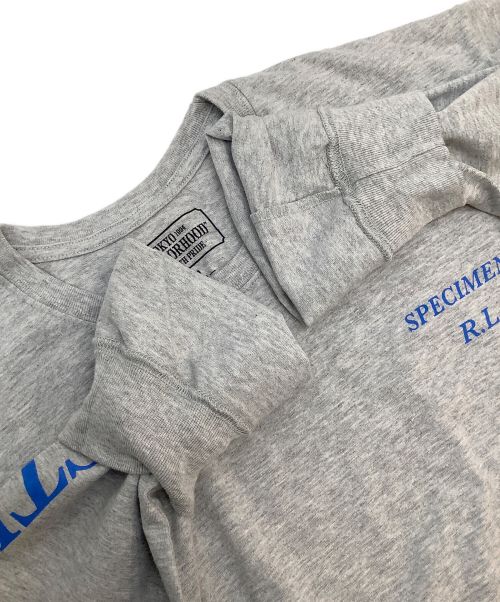 NEIGHBORHOOD（ネイバーフッド）NEIGHBORHOOD (ネイバーフッド) ロングスリーブTシャツ グレー×ブルー サイズ:Mの古着・服飾アイテム