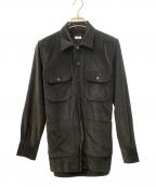 ORIANオリアン）の古着「コーデュロイ サファリジャケット」｜ブラック