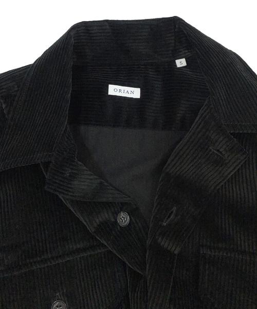 ORIAN（オリアン）ORIAN (オリアン) コーデュロイ サファリジャケット ブラック サイズ:Sの古着・服飾アイテム