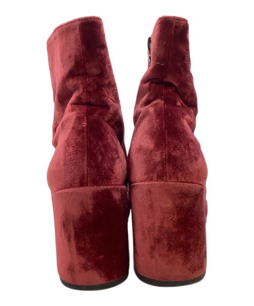 DRIES VAN NOTEN（ドリスヴァンノッテン）DRIES VAN NOTEN (ドリスヴァンノッテン) サイドジップブーツ レッド サイズ:1/2 35の古着・服飾アイテム