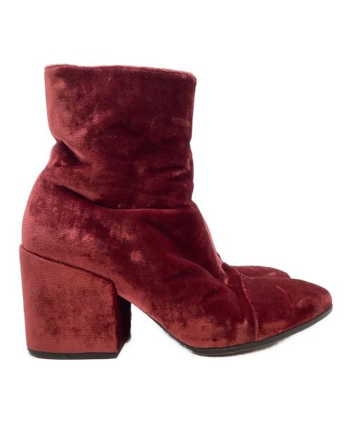 DRIES VAN NOTEN（ドリスヴァンノッテン）DRIES VAN NOTEN (ドリスヴァンノッテン) サイドジップブーツ レッド サイズ:1/2 35の古着・服飾アイテム