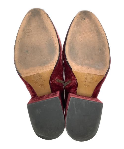 DRIES VAN NOTEN（ドリスヴァンノッテン）DRIES VAN NOTEN (ドリスヴァンノッテン) サイドジップブーツ レッド サイズ:1/2 35の古着・服飾アイテム