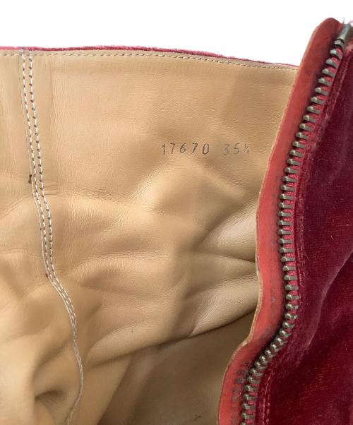 DRIES VAN NOTEN（ドリスヴァンノッテン）DRIES VAN NOTEN (ドリスヴァンノッテン) サイドジップブーツ レッド サイズ:1/2 35の古着・服飾アイテム