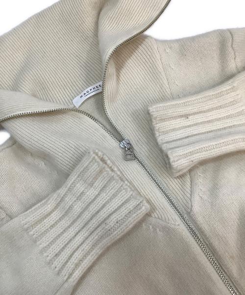 MACPHEE（マカフィー）MACPHEE (マカフィー) ラムカシミヤ ジップアップカーディガン アイボリー サイズ:Sの古着・服飾アイテム