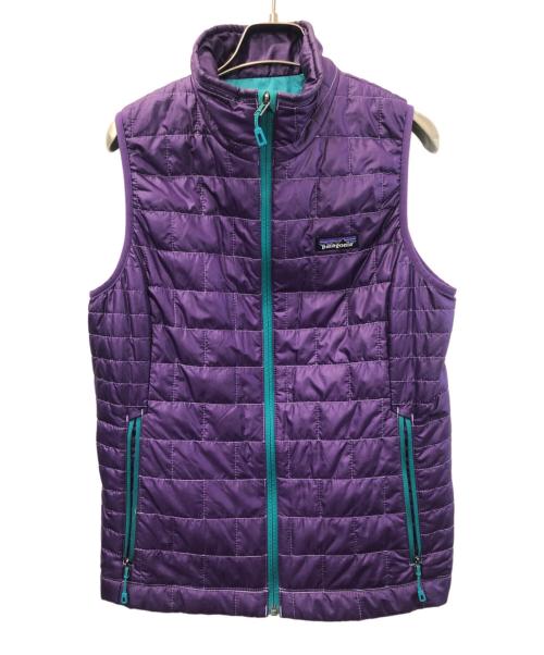 Patagonia（パタゴニア）Patagonia (パタゴニア) ナノパフベスト パープル サイズ:Sの古着・服飾アイテム