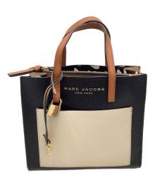 MARC JACOBS（マークジェイコブズ）の古着「GRIND COLORBLOCKED MINI TOTE BAG」｜ブラック×ベージュ