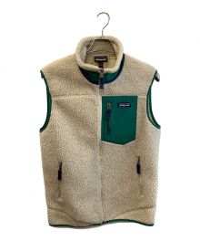 Patagonia（パタゴニア）の古着「CLASSIC RETRO-X VEST」｜ベージュ×グリーン