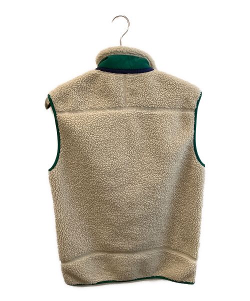Patagonia（パタゴニア）Patagonia (パタゴニア) CLASSIC RETRO-X VEST ベージュ×グリーン サイズ:Sの古着・服飾アイテム